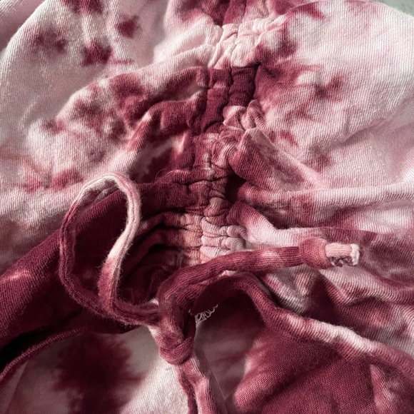 PINK Victoria's Secret Maroon Tie-Dye Top - Picture 4 of 5
